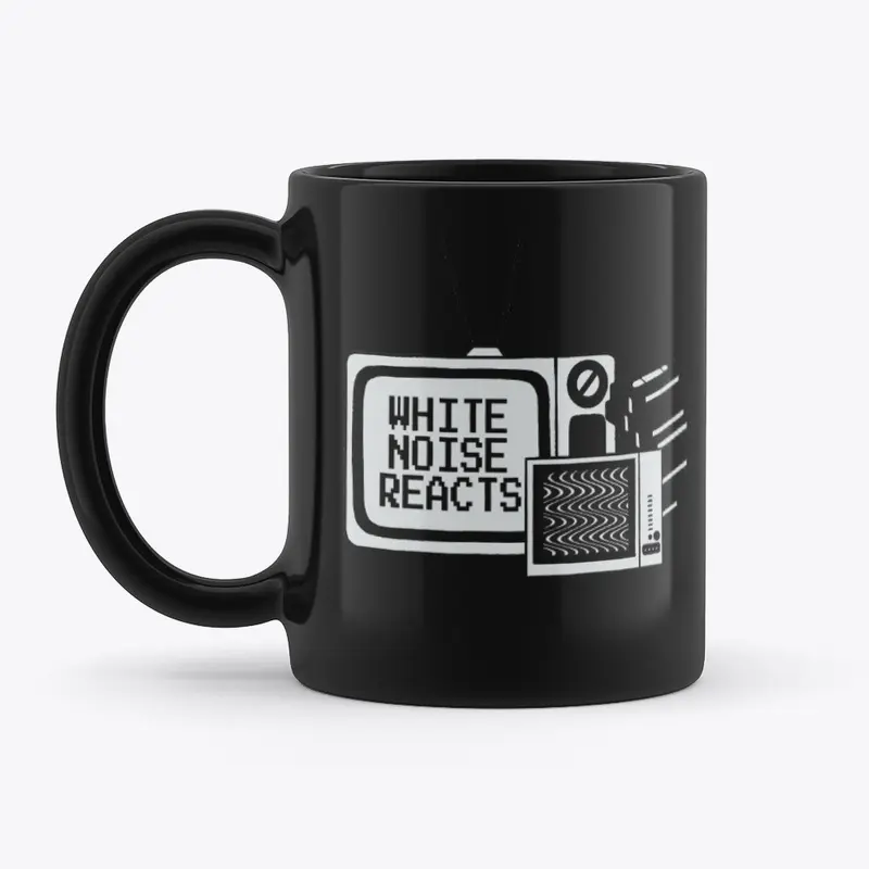 "White Noise" Mug BLACK 